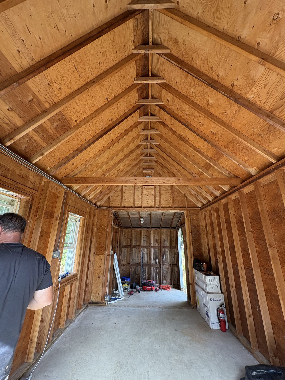 Interior renovation before
