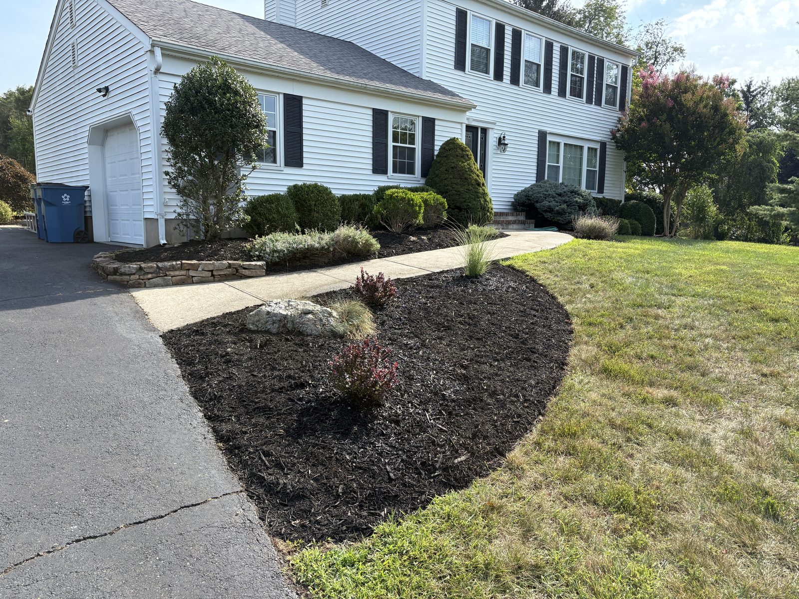 Landscaping project after
