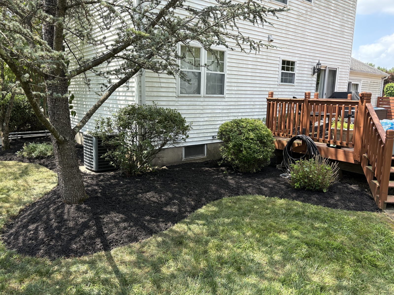 Landscaping project after